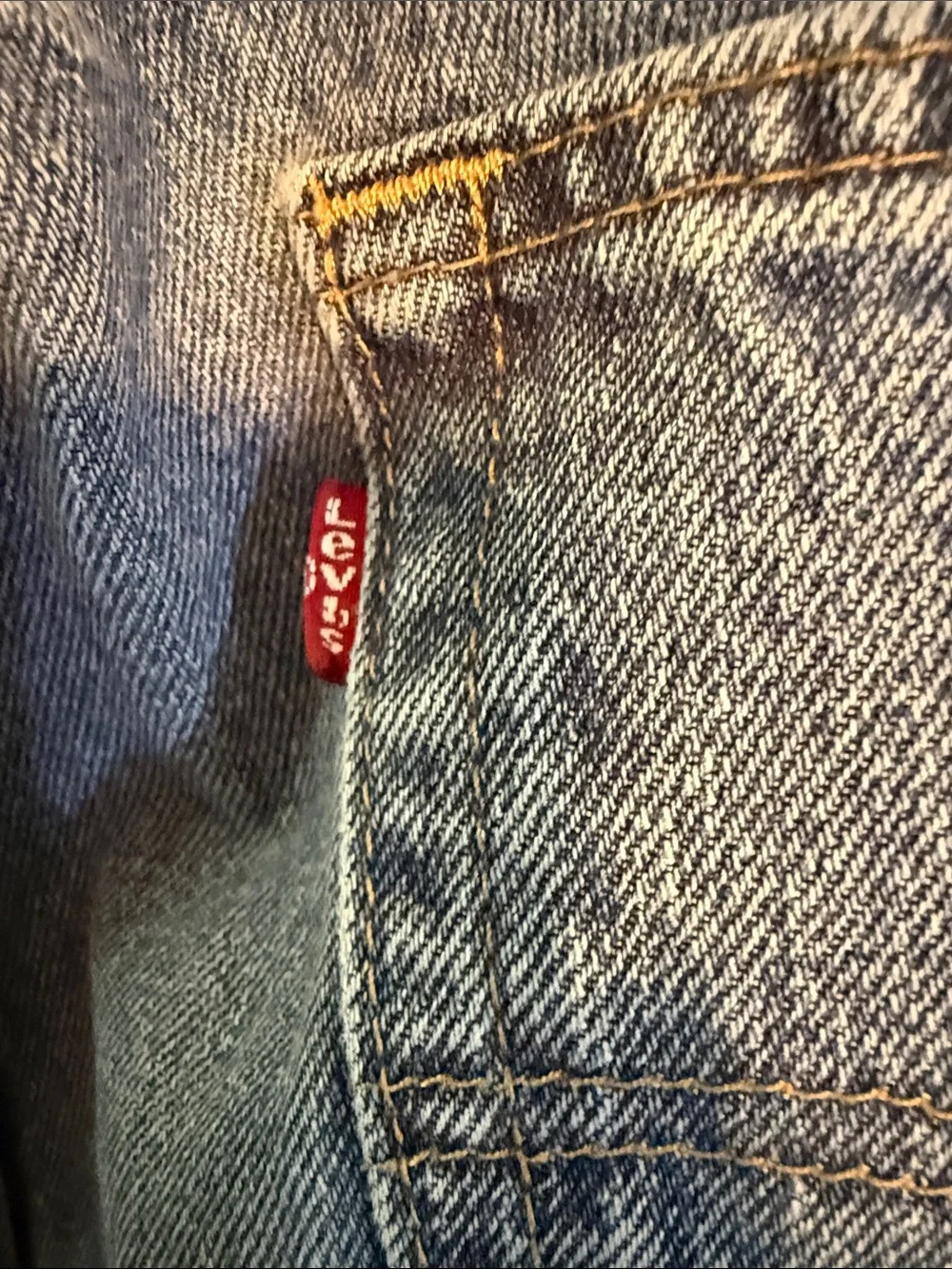 Levis 505 Regular Fit Straight Leg Jeans Mens 34x30 Medium Wash Blue‎ Denim